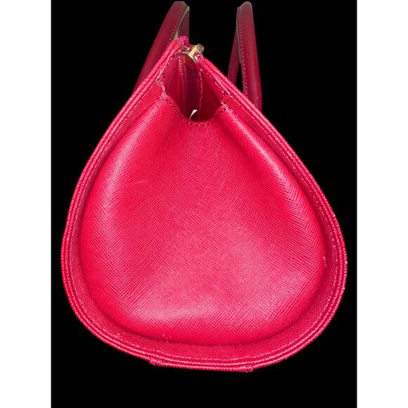 Burberry Leather Red Nova Check Pattern Tubular Bag w/COA - Picture 4 of 8